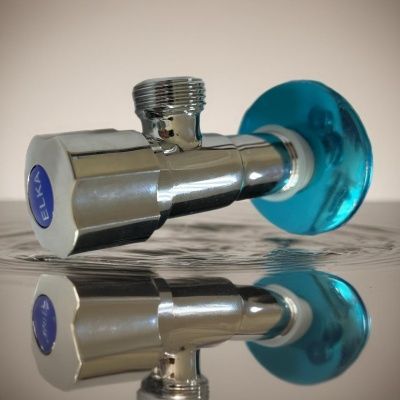 Кран для подключения сантехнических приборов ELKA, серия  ЛЮКС, 1/2" - 1/2", ВР/ВР с отражателем